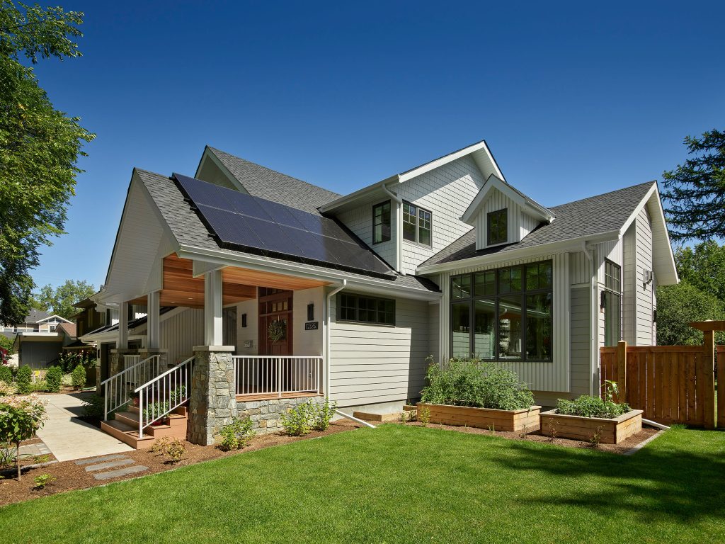 Solar Panels on Custom Home